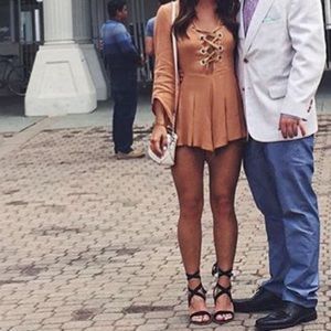 Amazing Lace “heart on my sleeve” romper